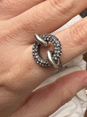 Giles & Brother silver ring , size: 7